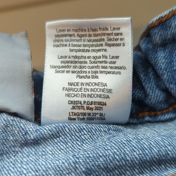 Carhartt Straight Leg Boys Kids Jeans 14 Blue Denim Adjustable Waist - Picture 6 of 7